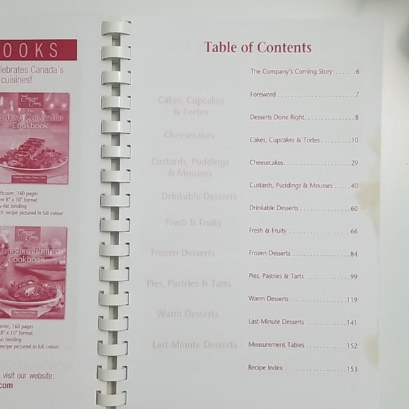 Company's Coming Delicious Desserts Book - Picture 4 of 8